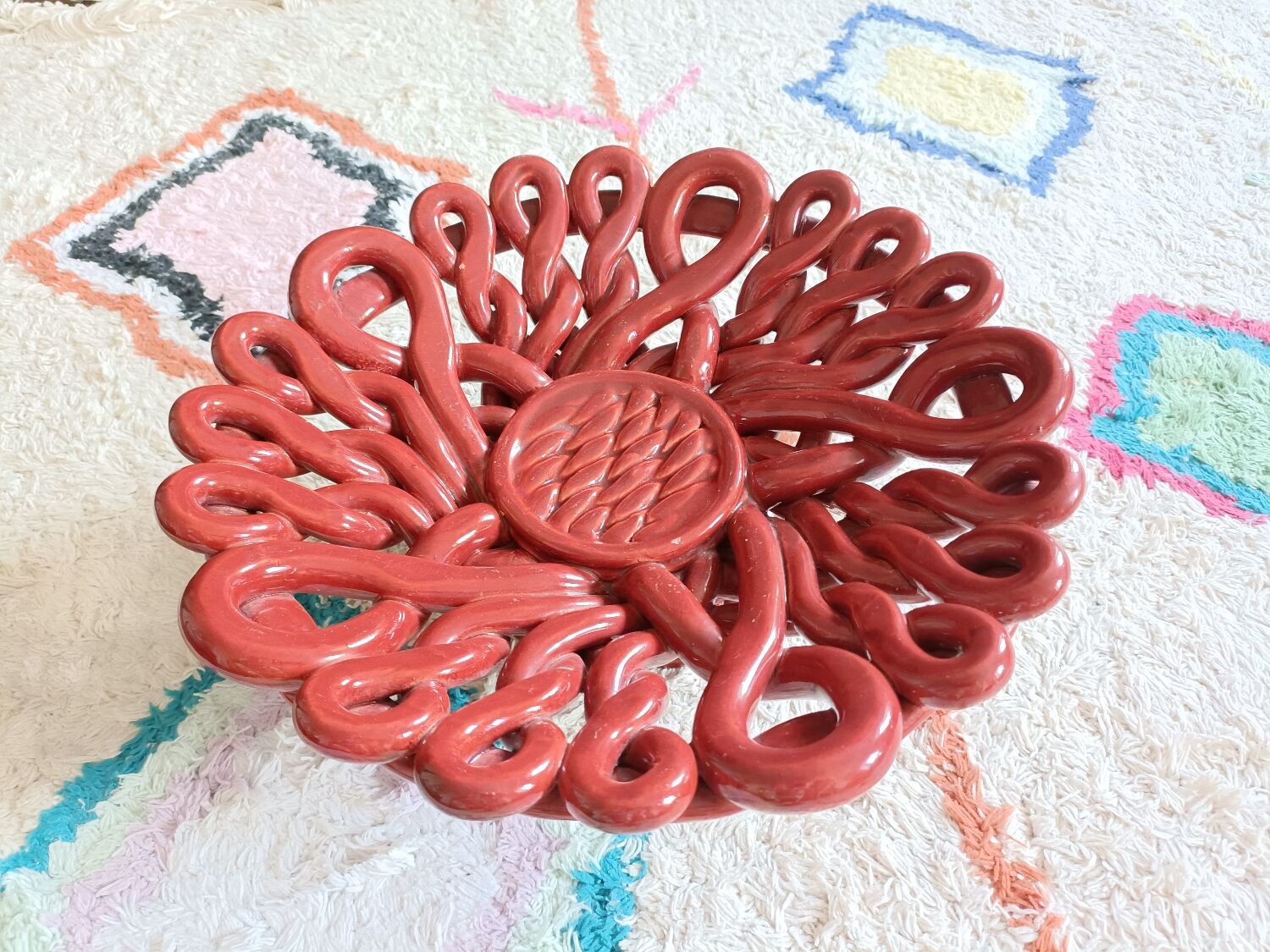 Braided Vallauris fruit basket