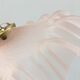 Vintage flake suspension in pale pink transparent glass