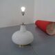 Floor lamp with illuminated glass stand from Doria Leuchten, 1960s.
