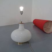 Floor lamp with illuminated glass stand from Doria Leuchten, 1960s.