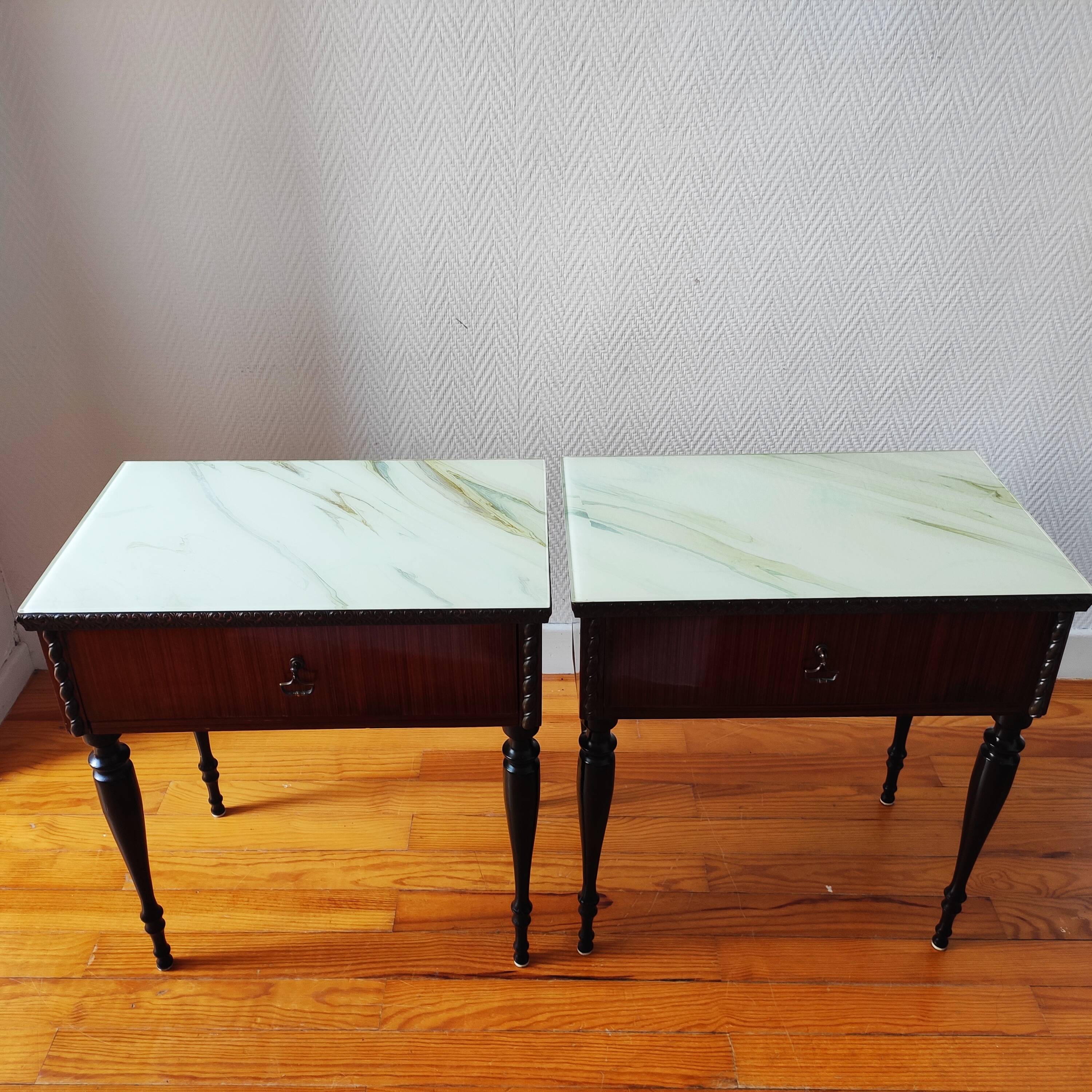 Pair of Vintage Italy Bedside Tables 1950/60