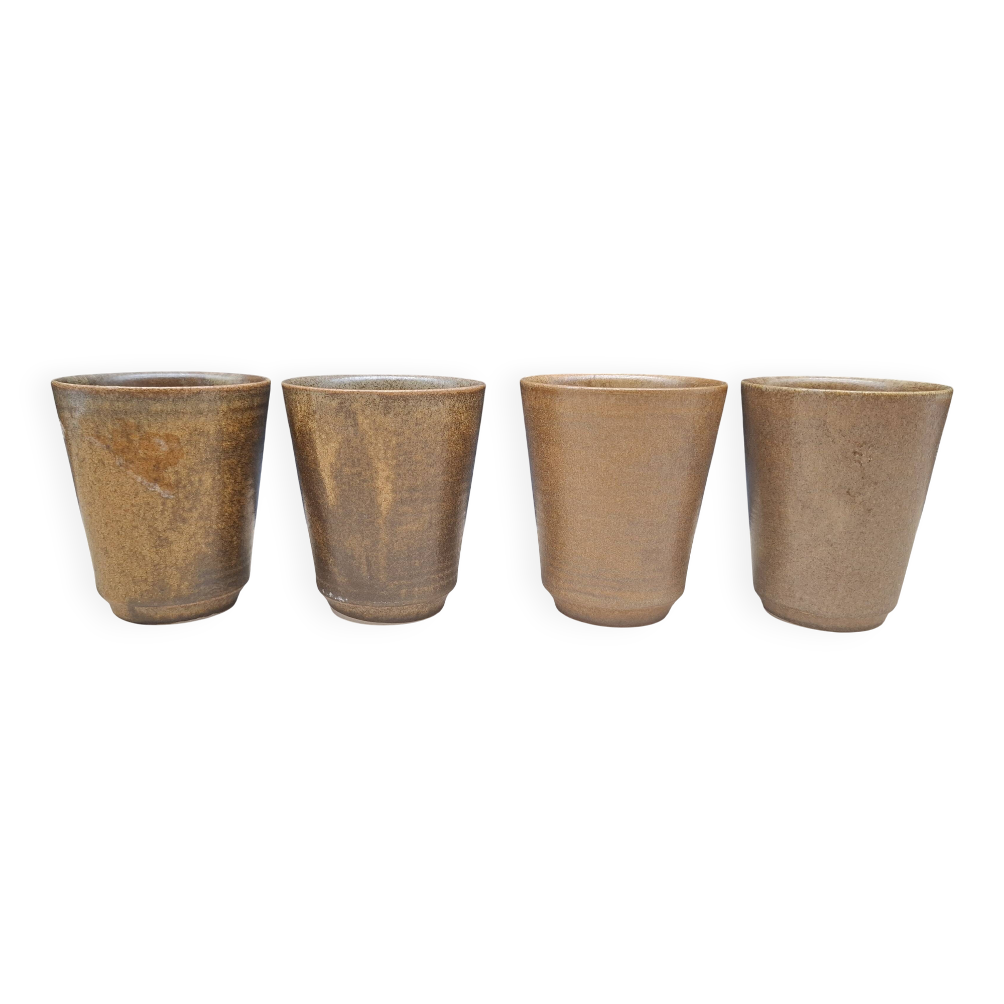 Set of 4 Digoin stoneware cups and tumblers 1