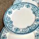 6 flat plates Léon Graves in ironstone, "Marie-Louise" service