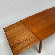 1960s large vintage Danish teak extendable dining table by Vamo Sønderborg