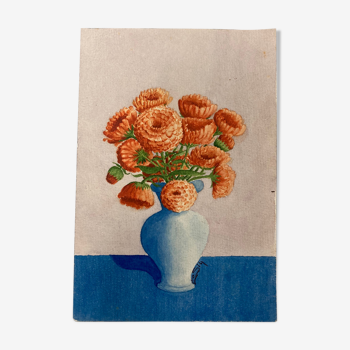 Aquarelle bouquet de fleurs vintage