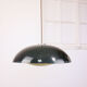 Italian green space age pendant lamp in plexiglass, 70s