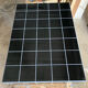Black tiled coffee table and midnight blue grout