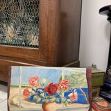 Watercolor with vintage bouquet