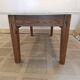 Farmhouse style coffee table, pitch pine base