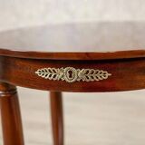Late 19th Century Biedermeier Mahogany Oval Side Table, 1890s