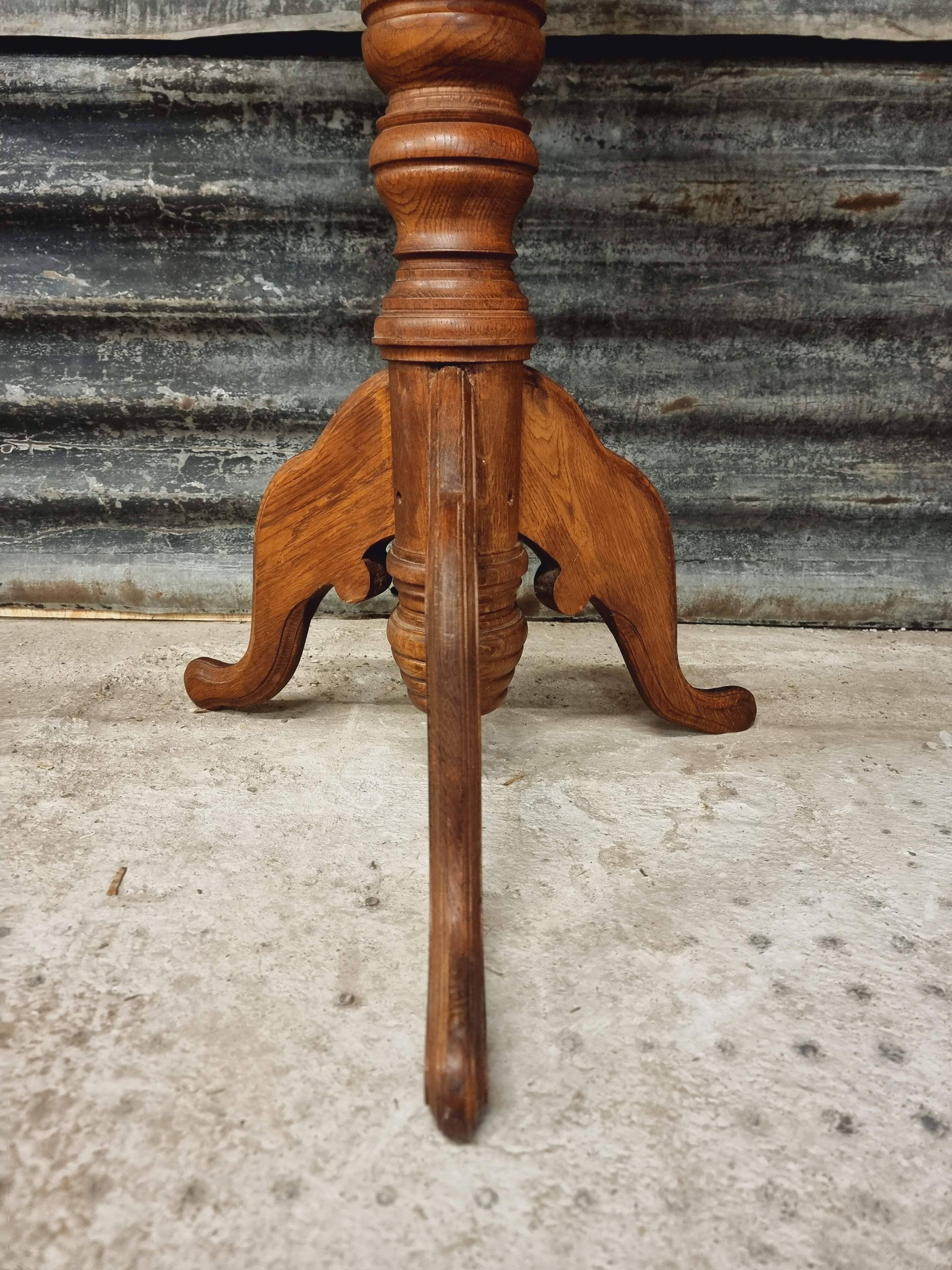 Antique table wine table plant table side table oak