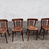 Series of 4 bistro chairs