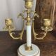 Pair of bronze and marble candelabra, France, 19th century