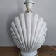 Pied de lampe coquillage en céramique et métal doré- vintage