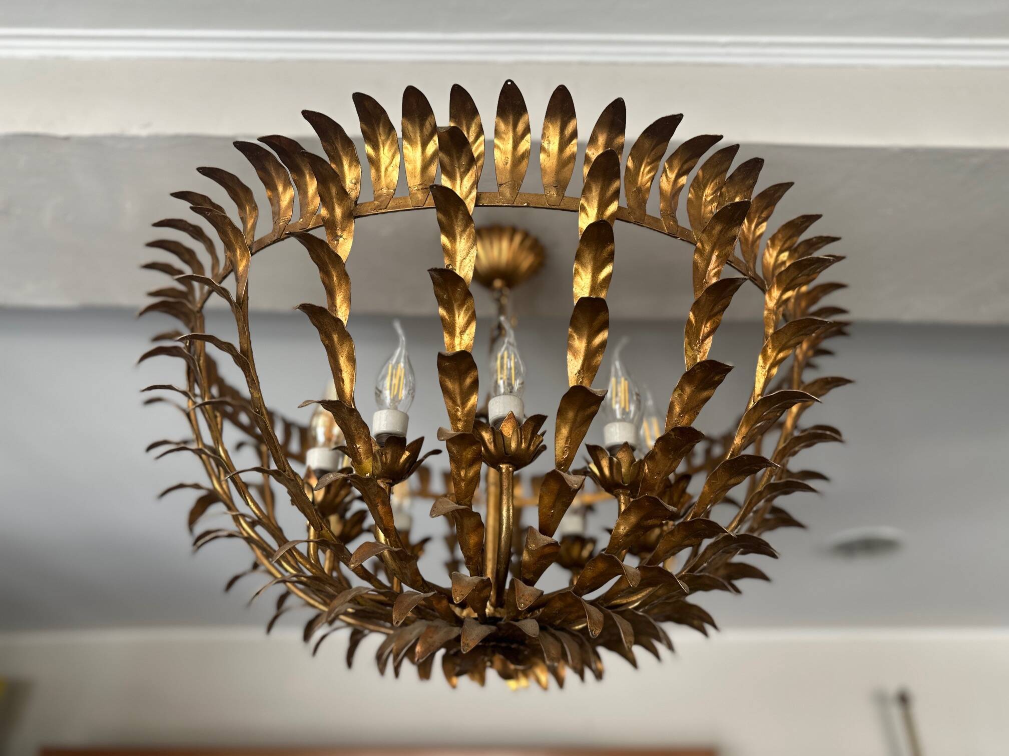 Brass chandelier 1960