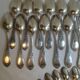 Housewife "Au Bon Marché" in silver metal rocaille model