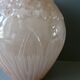 Art Nouveau vase in pink opaline