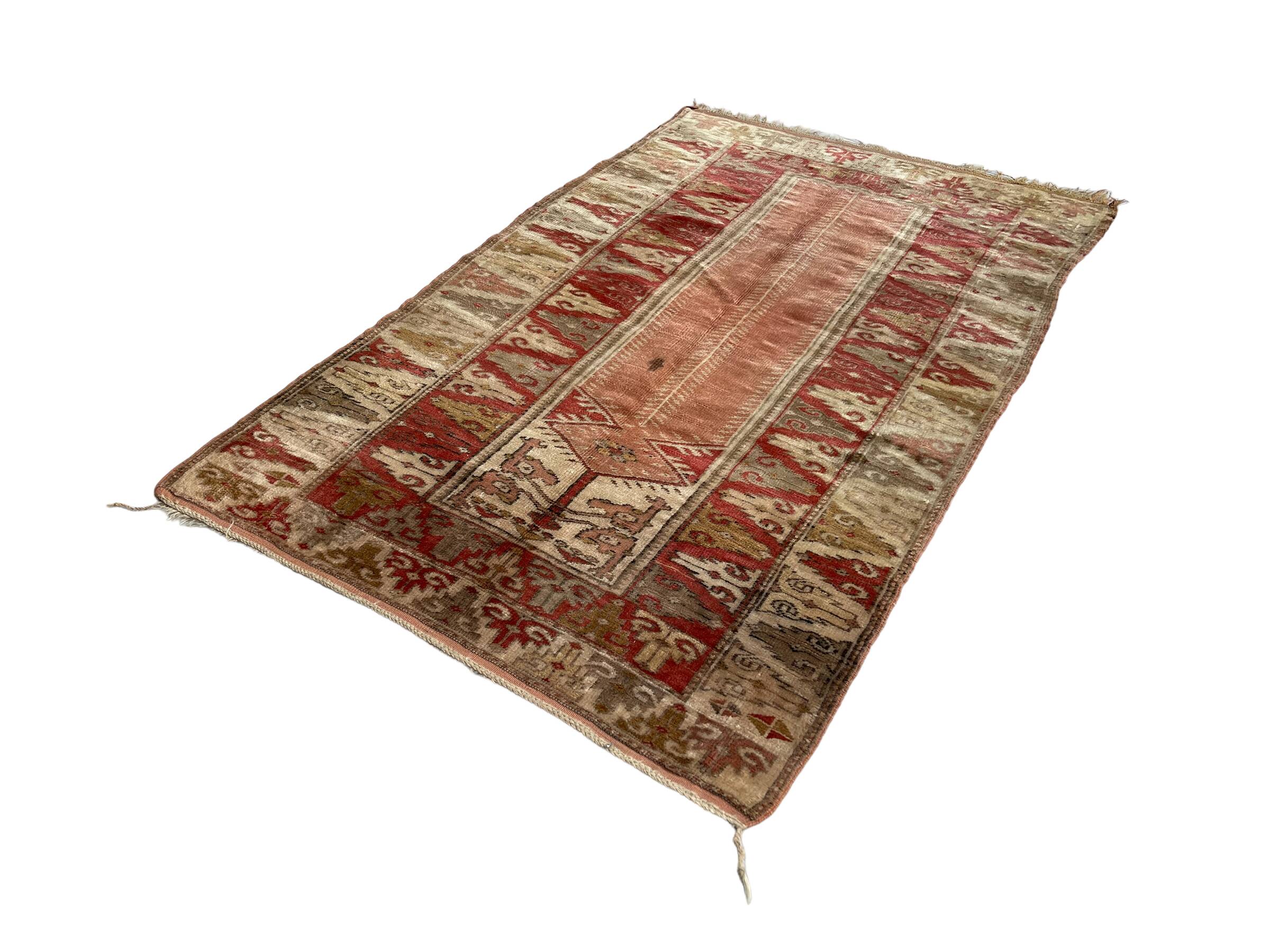 Vintage Turkish Milas  Rug  , 174 X 104 cm