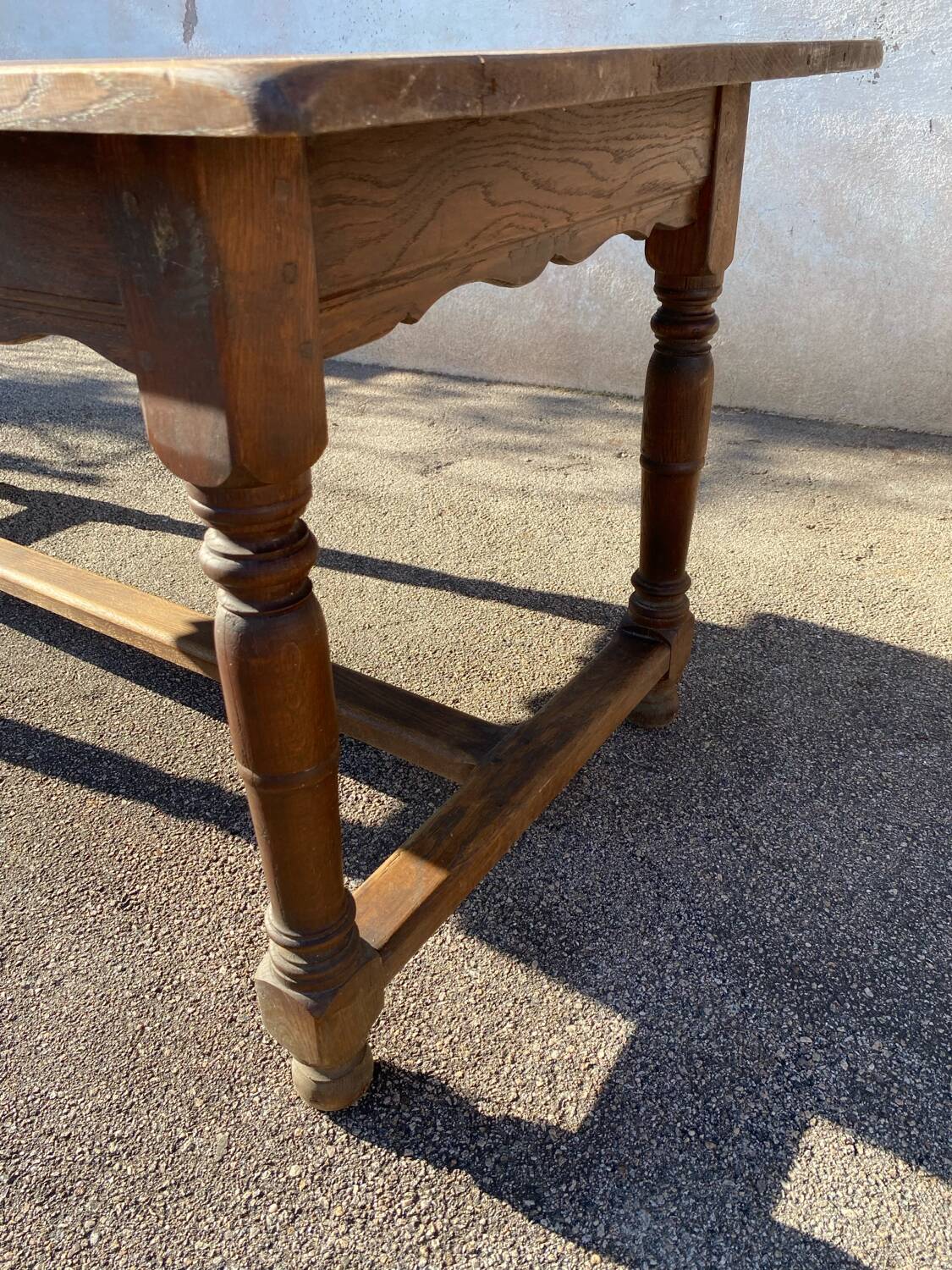 19th century Lorraine oak farmhouse table