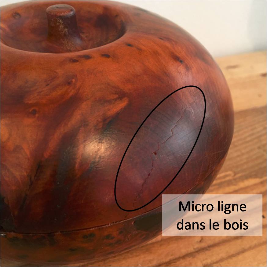 Wooden magnifying glass box