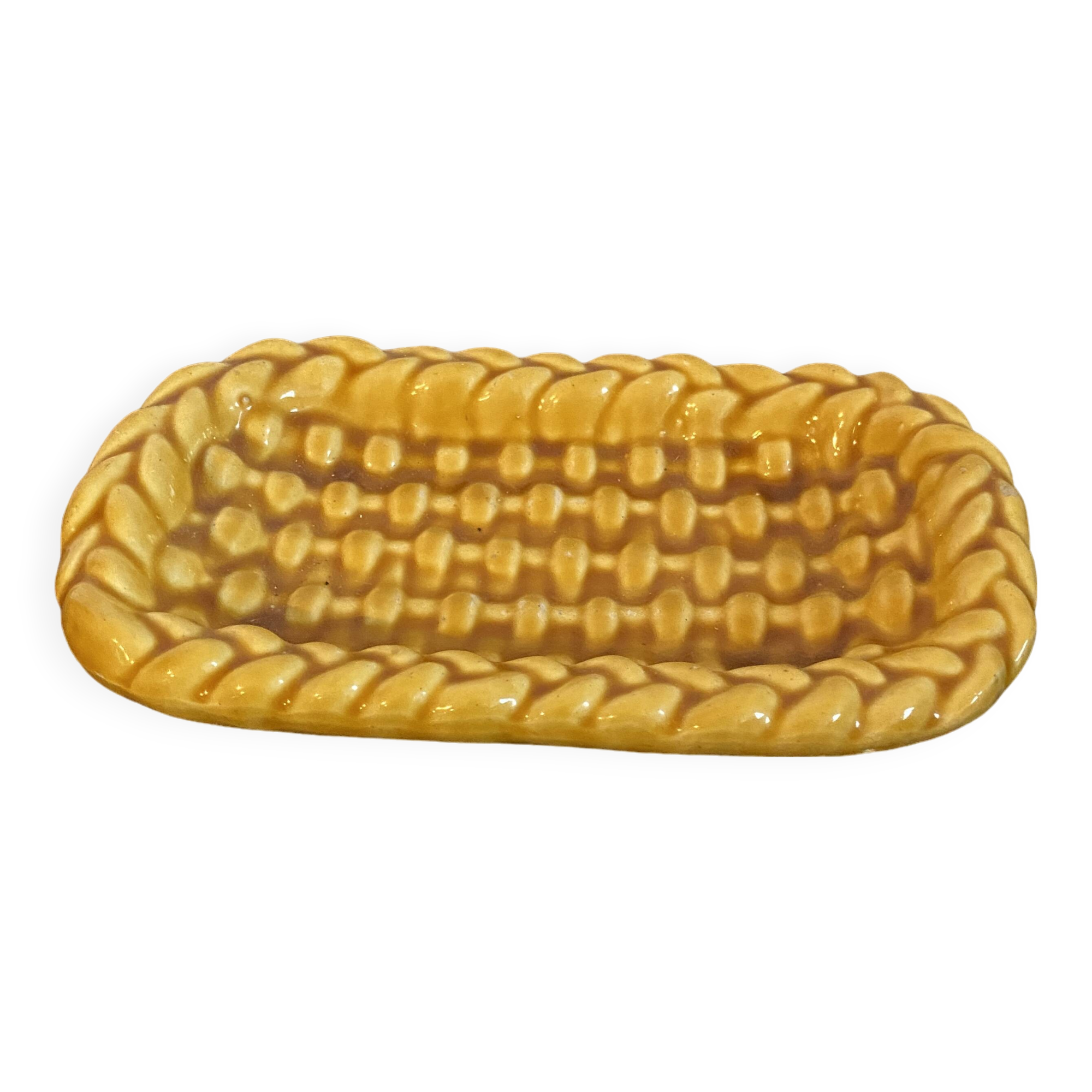 Mustard braided slip pocket emptier