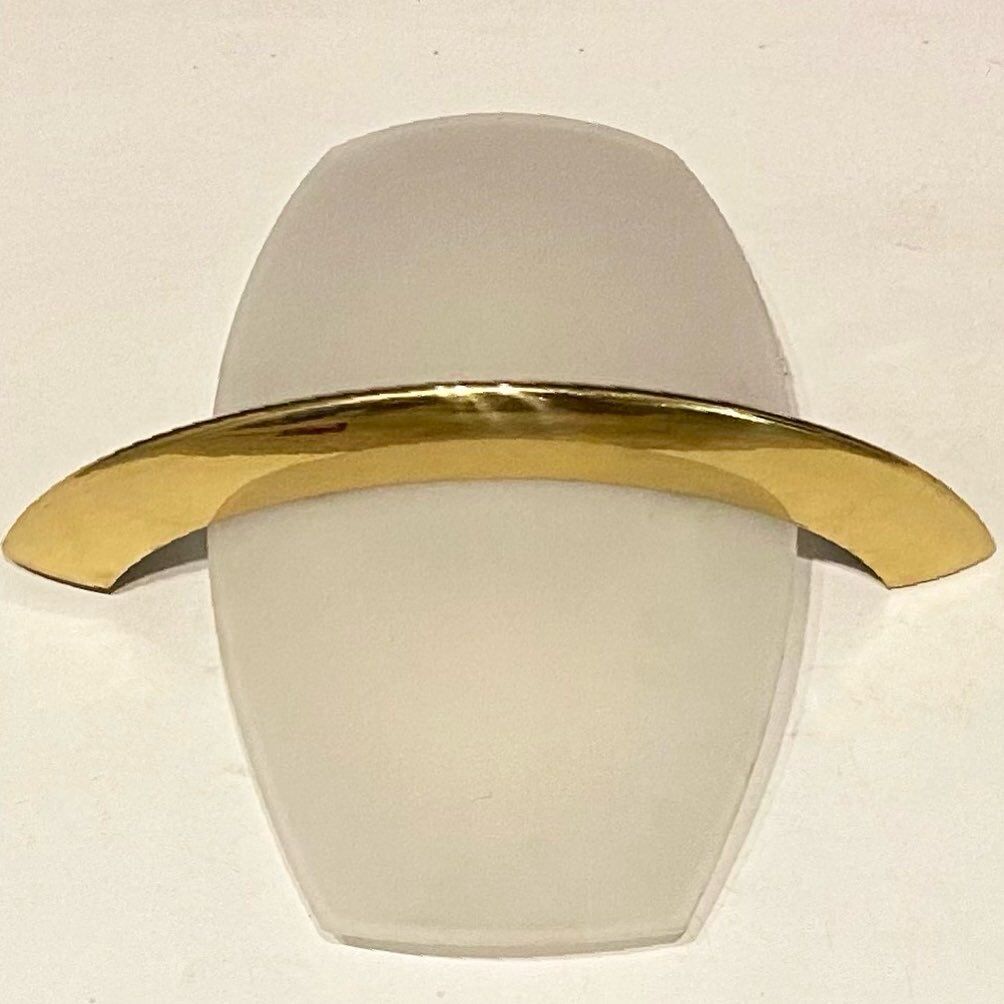 Mid-Century Italian Satinated Glass Sconces, Set of 3