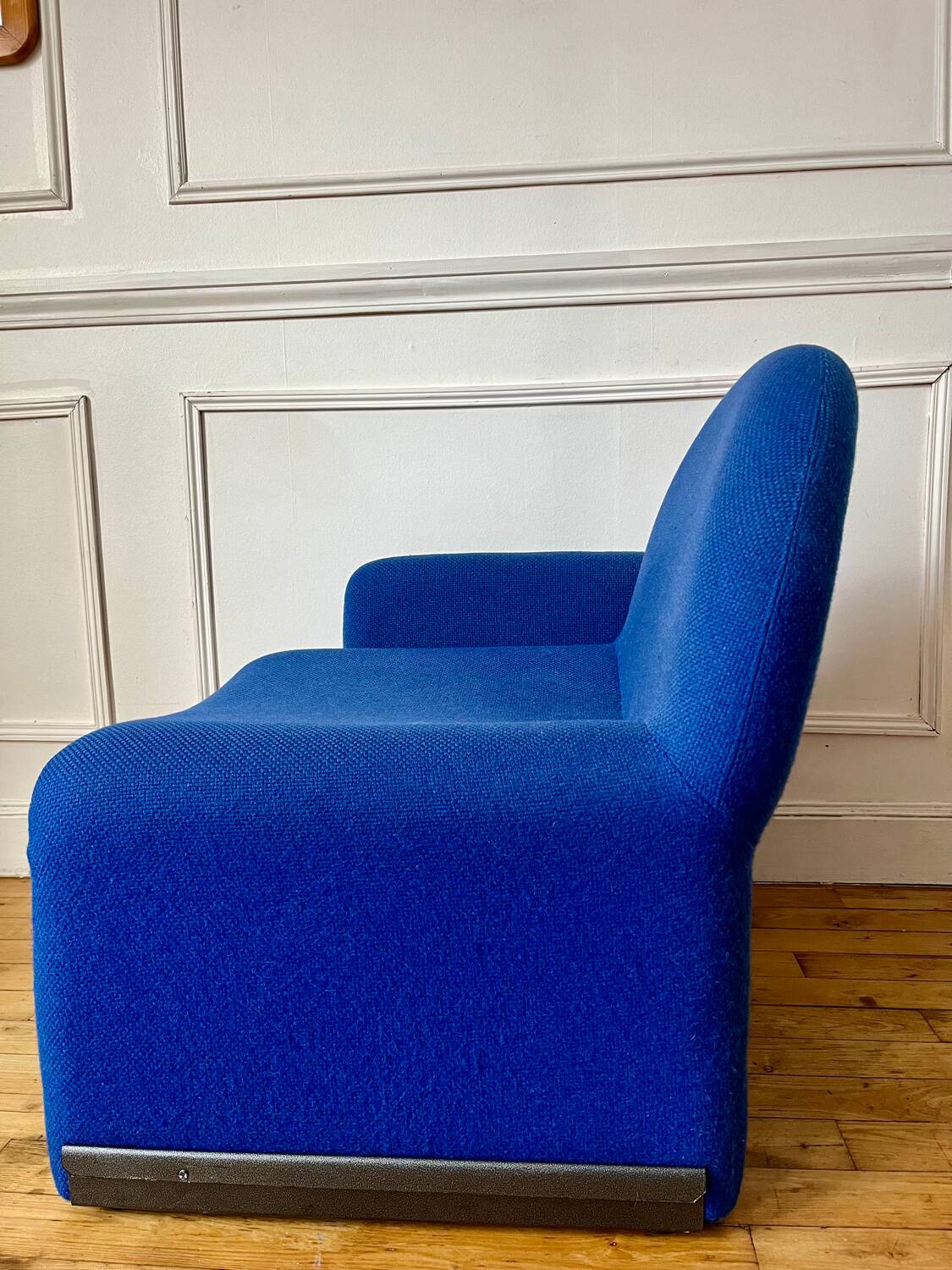 Vintage 70s wool fireside chair