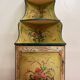 Encoignure galbée style Louis XV Venitienne en bois laqué