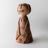 Vintage terracotta ceramic sculpture from the 1960s.