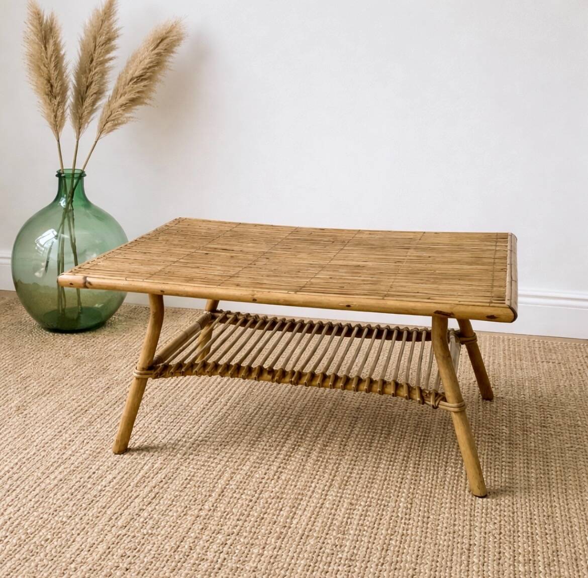 Rattan coffee table