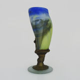 Art Nouveau vase in multicolored glass paste
