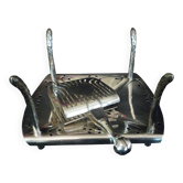 Maison Christofle White Metal Asparagus Dish and Tongs