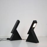 1980s Pair of “Delta” table lamps by Mario Bertorella for JM RDM, Italy
