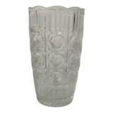Glass vase, "octagons" pattern