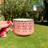 Sarreguemines Art Deco Chocolate Cup