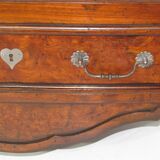 Dutch chest of drawers two mahogany drawers and walnut bramble