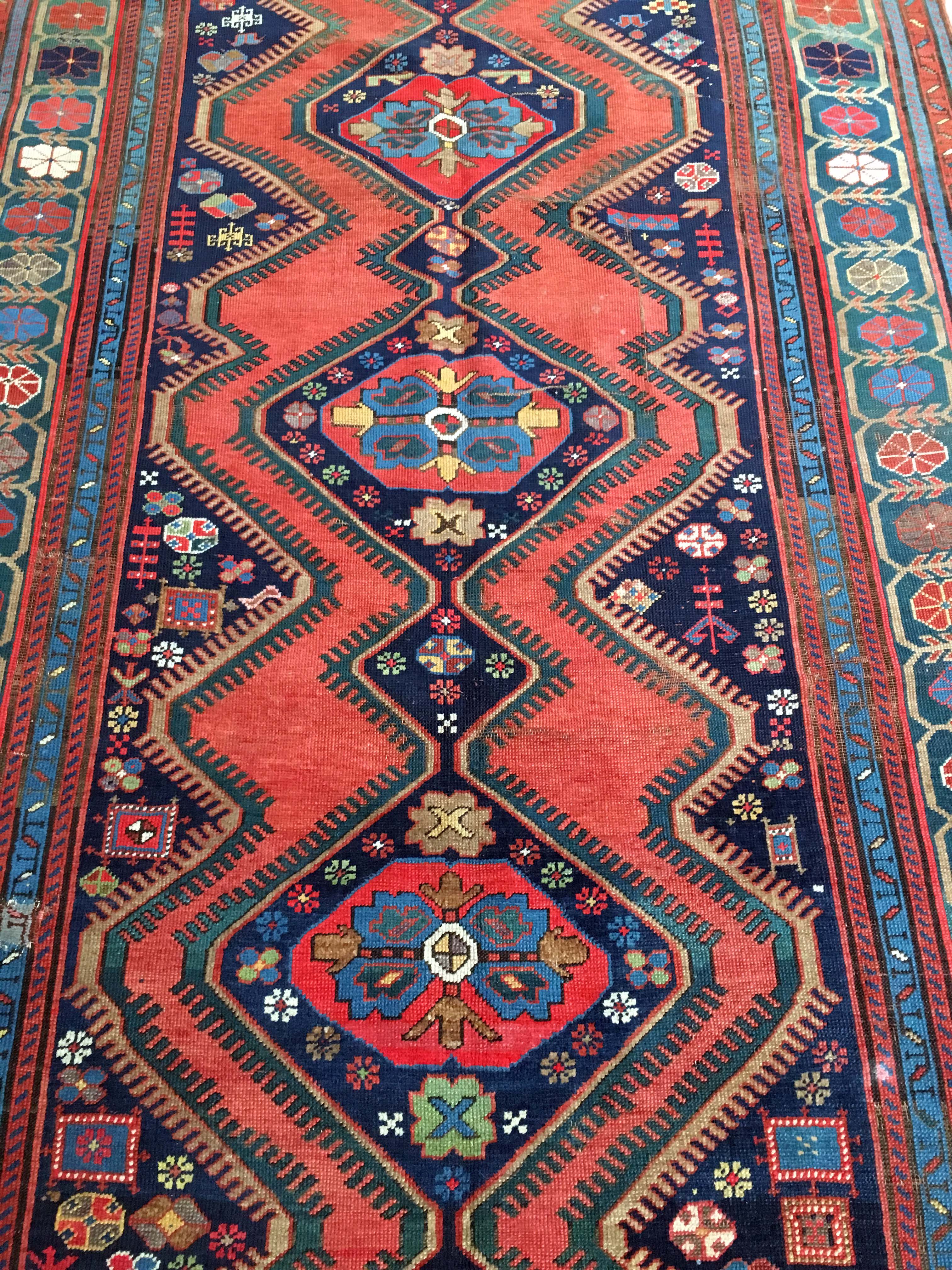 Mat East former Kazak 290 x 160 around 1900