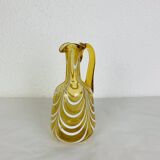 Vintage Italian style amber glass carafe