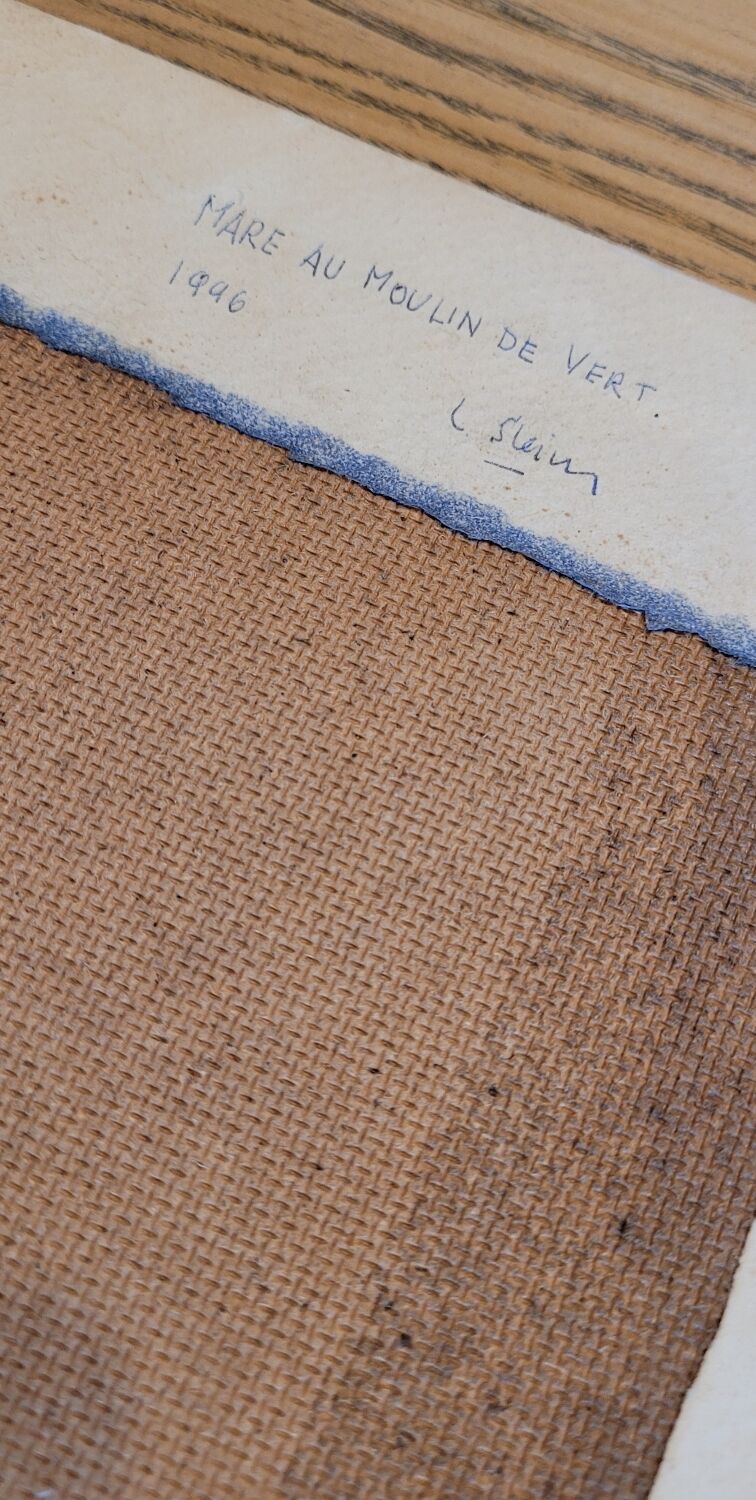 Oil on panel from 1946 signed L. Steiner