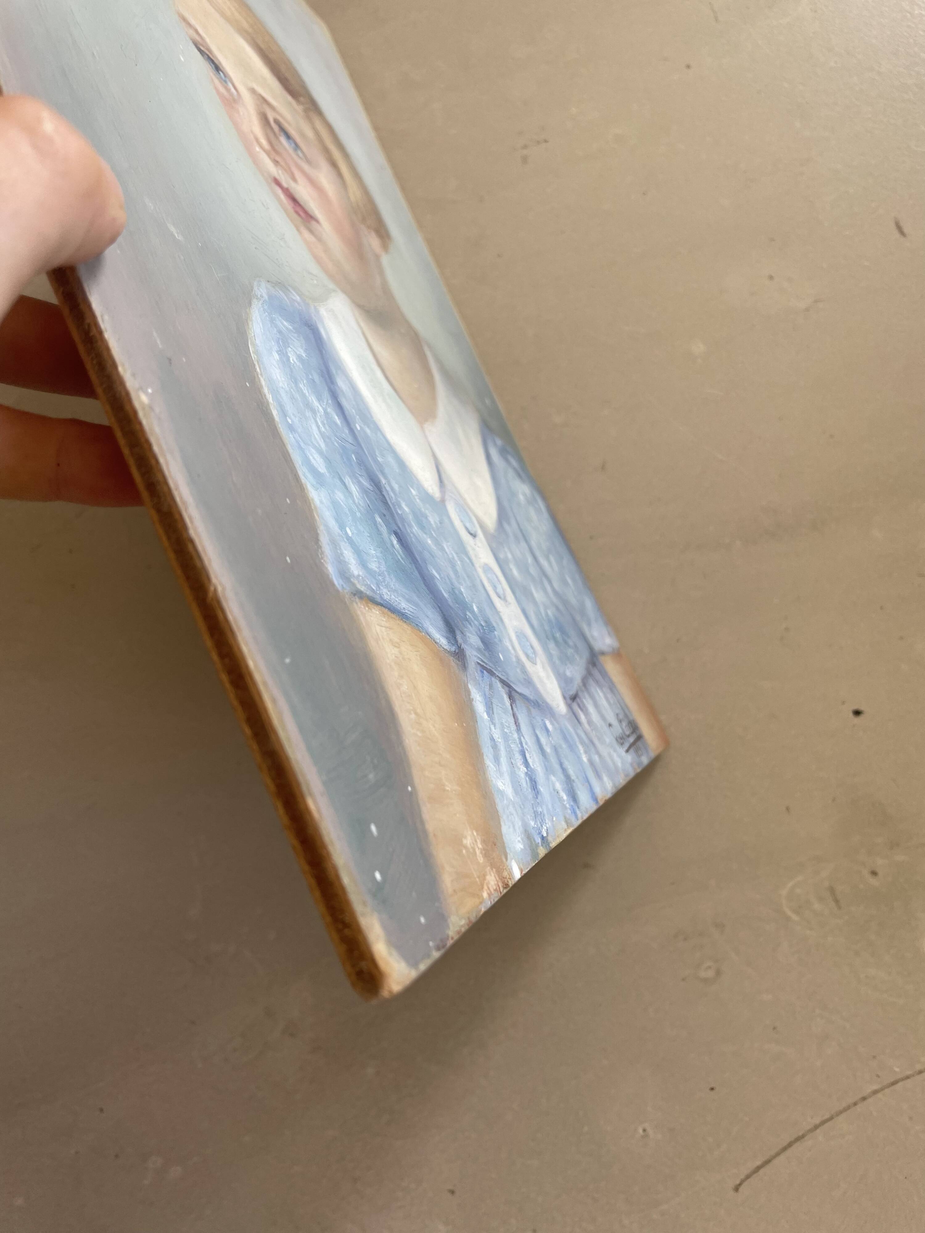 Portrait de fillette sur panneau, 1939