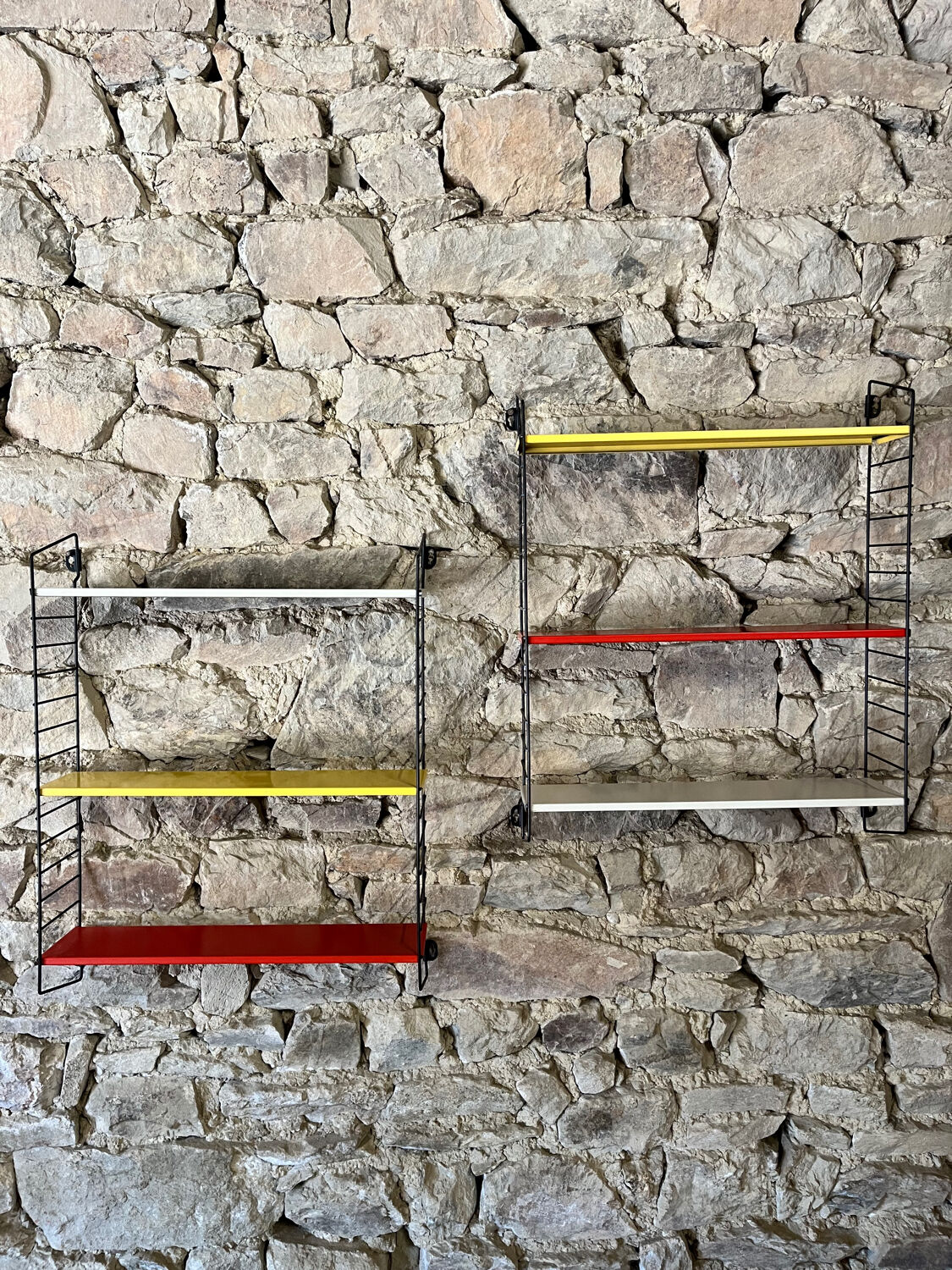 Pair of Tomado Holland pocket shelves by Adriaan Dekker