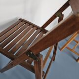 Exotic wood folding chair