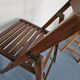 Exotic wood folding chair