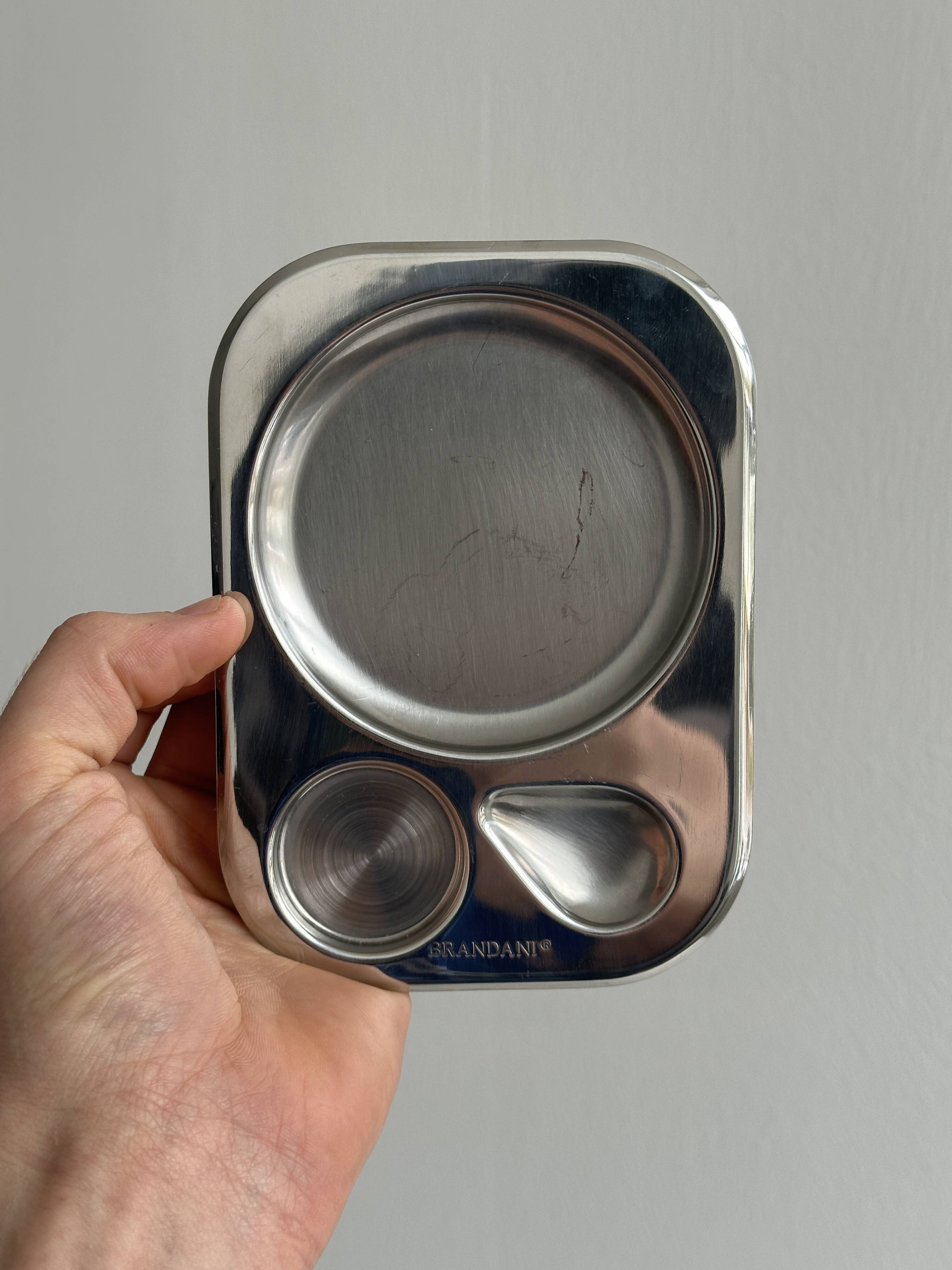 2 stainless steel egg cups