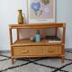 Commode rotin cannage vintage