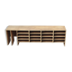 Classeur en bois sur bureau