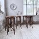 Set of 8 Baumann bistro bar stools.