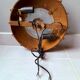 Brutalist sun wall light 1960