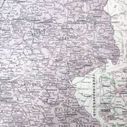 Old map of Germany 43x43cm from 1950