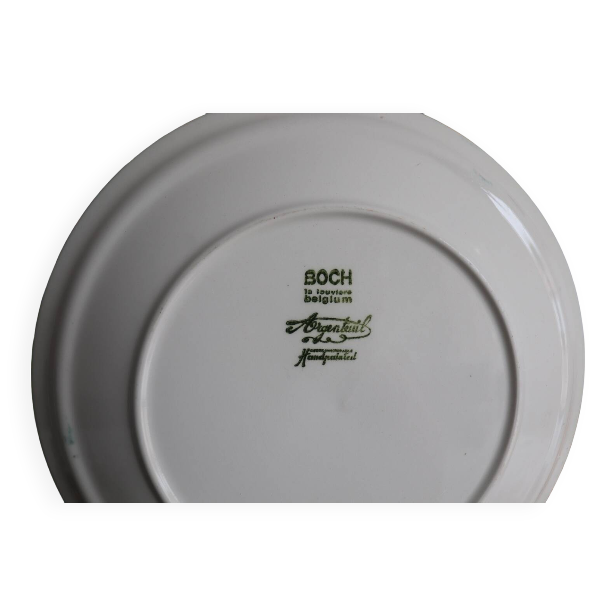 6 Argenteuil Boch La Louviere plates